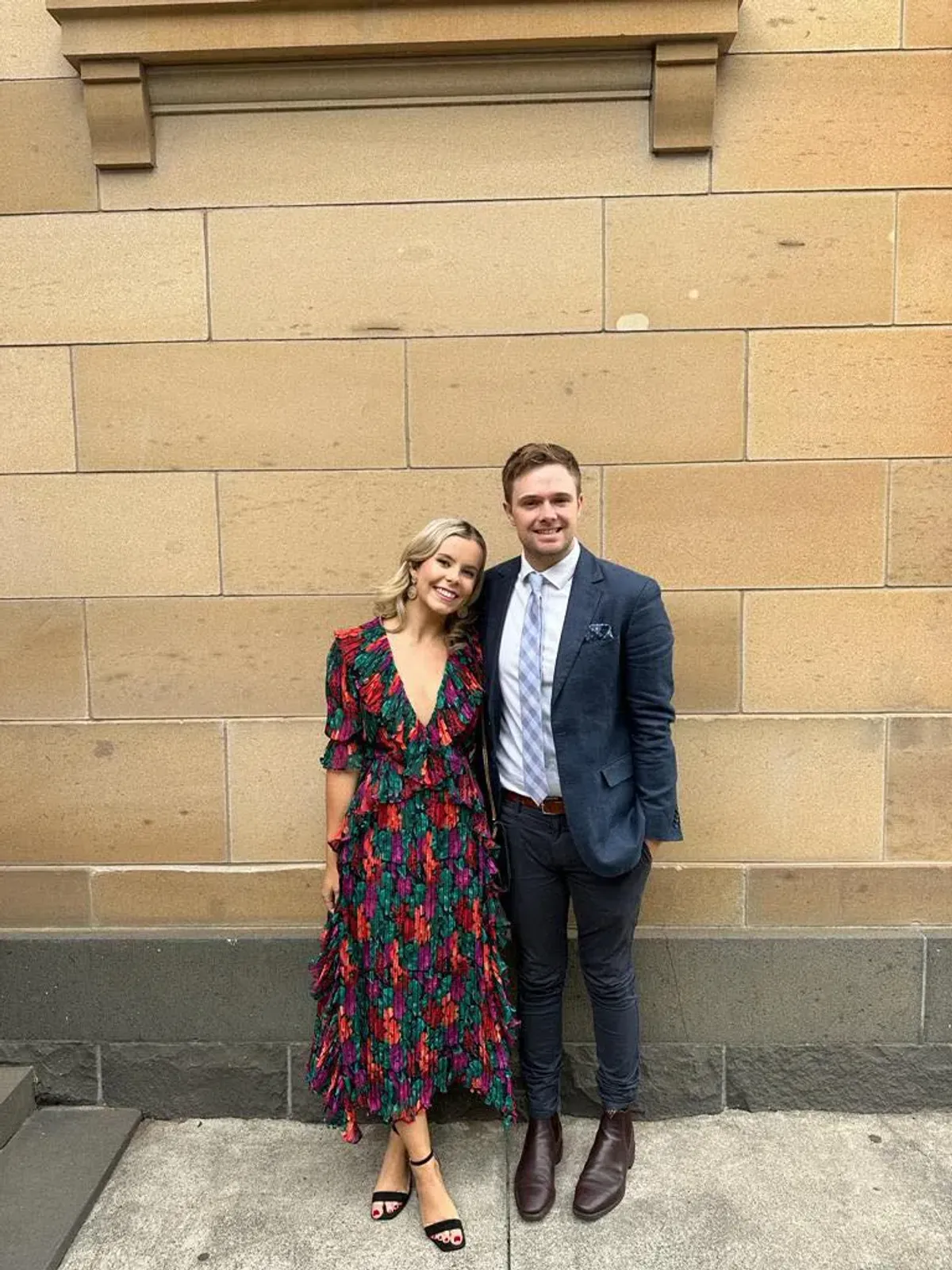 Talulah Mediterranean Minx Midi Dress Floral Print Size 8 - Image 3