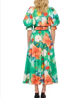 Leo & Lin Florescence Midi Dress Floral Print Size 10 for rent on The Volte - image 2