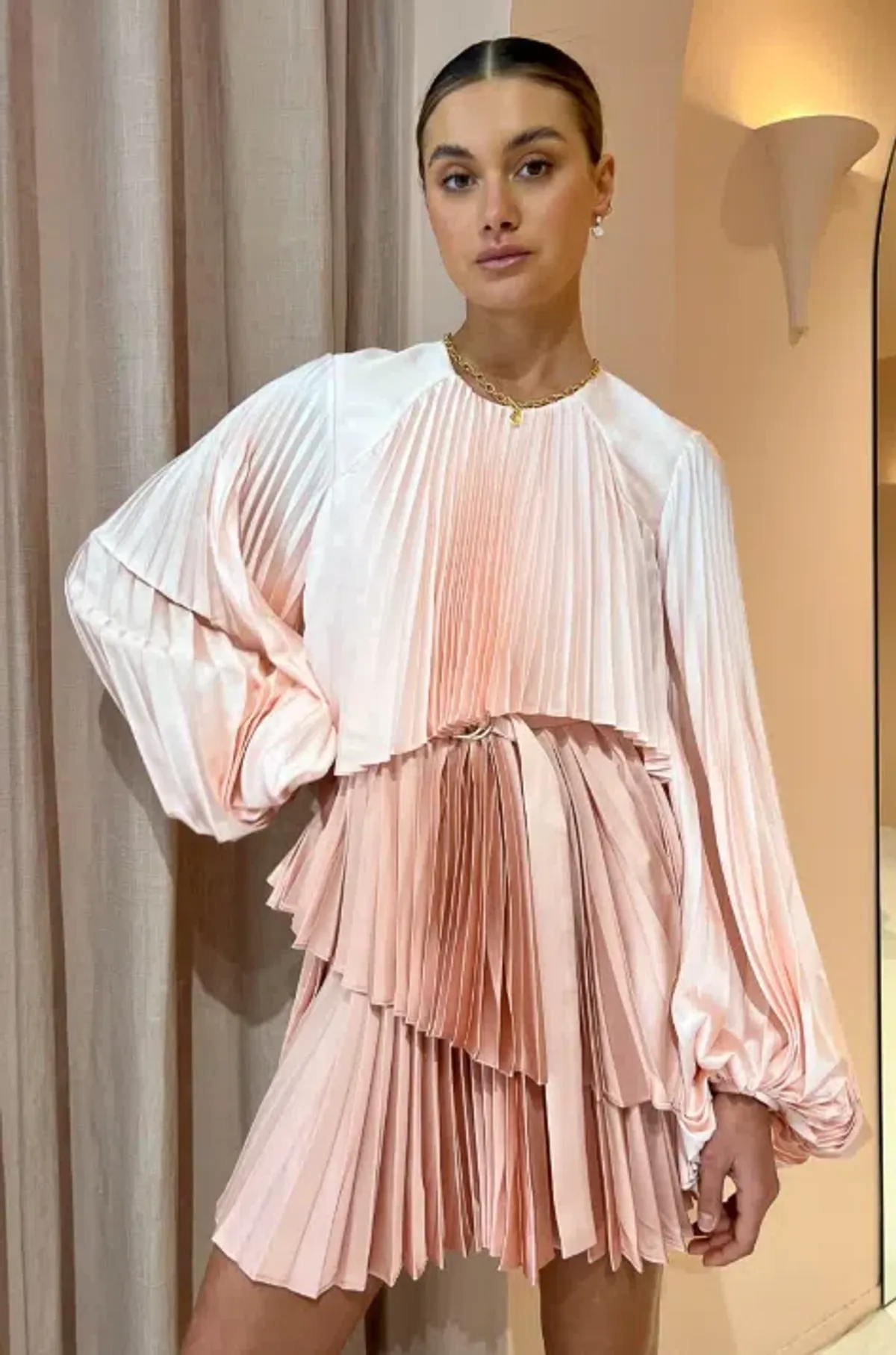 Acler Barnard Dress Gradient Pink Size 8 - Image 2