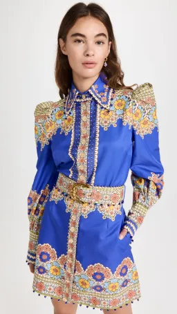 Zimmermann Cosmic Zodiac Body Shirt and Sagittarius Mini Skirt Set Sagittarius Zodiac Print Size 1 / Au 10 for rent on The Volte - image 3