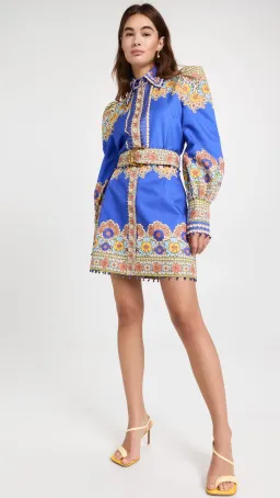 Zimmermann Cosmic Zodiac Body Shirt and Sagittarius Mini Skirt Set Sagittarius Zodiac Print Size 1 / Au 10 for rent on The Volte - image 2