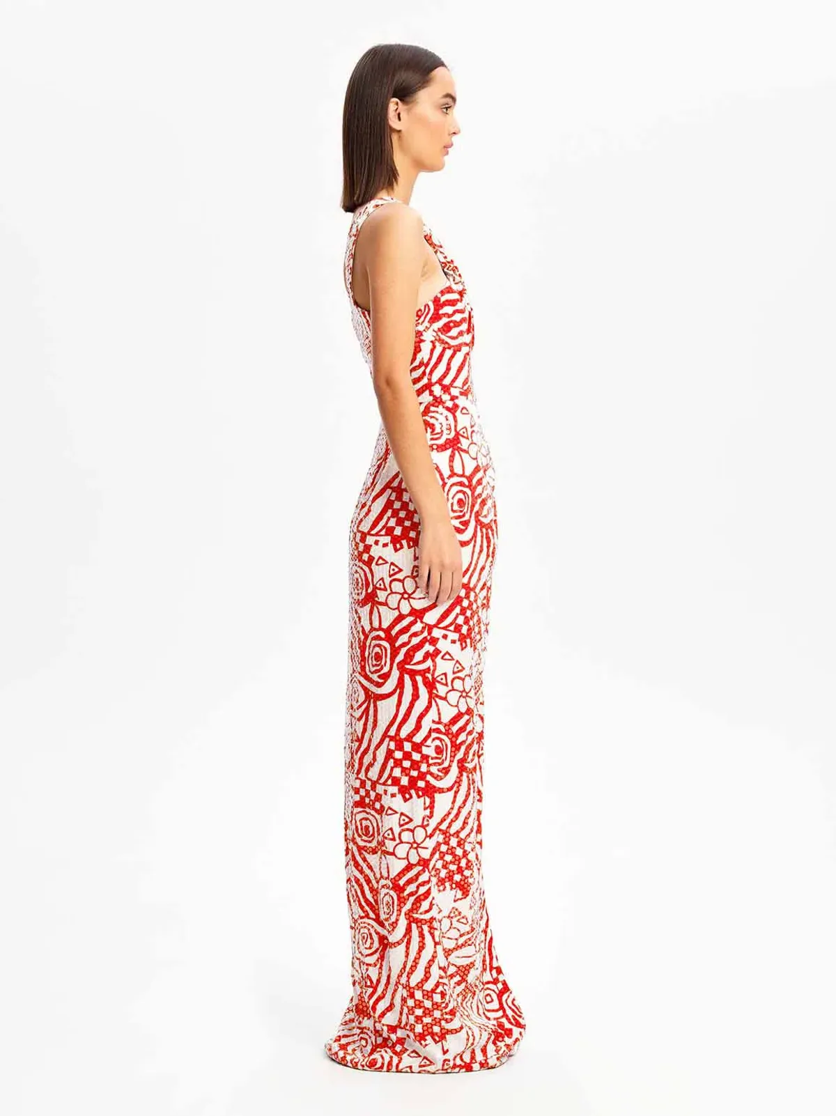 Alice McCall Daisy Daze Gown Salsa Red Size 8 - Image 3