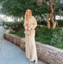 Christopher Esber Bertoia Dress Beige Size 6 for rent on The Volte - image 3