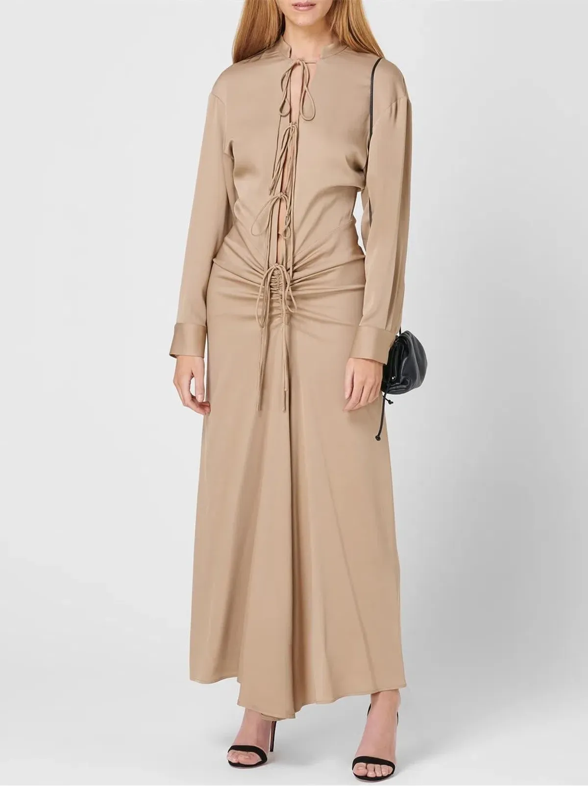 Christopher Esber Bertoia Dress Beige Size 6 - Image 1