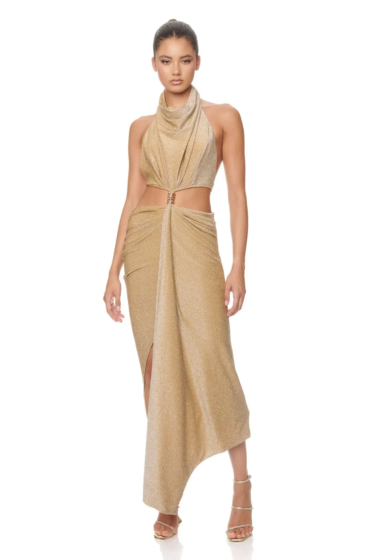 Eliya the Label Aphrodite Dress in Gold Size 6 - Image 1