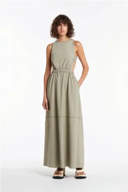 Sir the Label Adrien Cross Back Dress Sage Size 1 / Au 8 for rent on The Volte - image 1