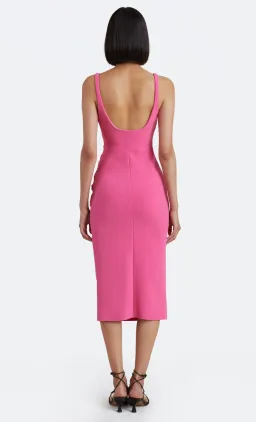 Bec & Bridge Karina Tuck Midi Dress Paradise Pink Size 10 / M for rent on The Volte - image 2