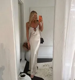 Bec & Bridge Kara Keyhole Maxi Dress Sand Size 10  for rent on The Volte - image 10