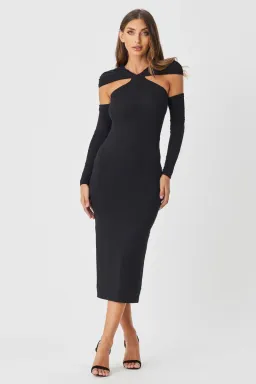 Bianca & Bridgett Simi Dress Black Size XS for rent on The Volte - image 1