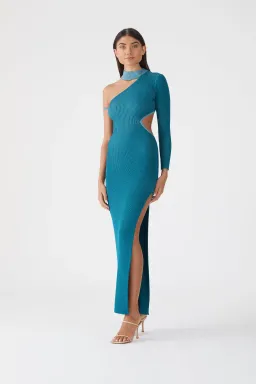 San Sloane Onix Metallic Knit Dress  for rent on The Volte - image 2