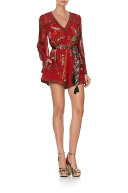 Camilla Panelled Playsuit with Belt Forbidden Fruit Size XS/AU 8 for rent on The Volte - image 2