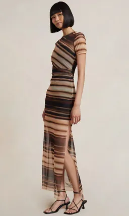 Bec & Bridge Watercolour Short Sleeve Maxi Dress Print Size 8  for rent on The Volte - image 3