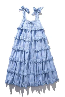 Innika Choo Iva Biigdres Dusk Gingham Print Size 1/Au 8 for rent on The Volte - image 6