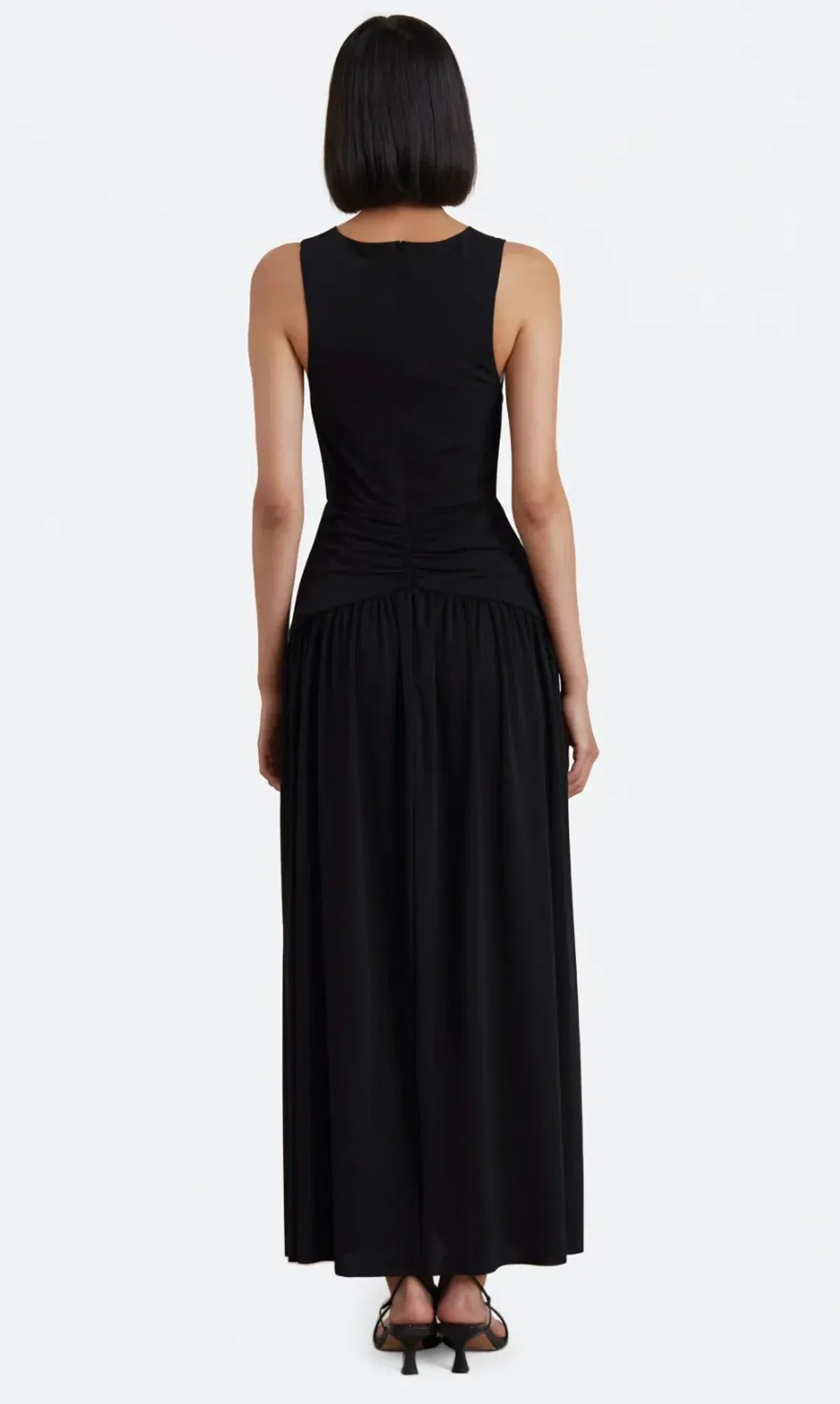 Bec & Bridge Lindsey V Maxi Dress Black Size 10 - Image 4