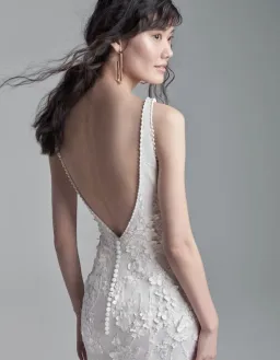 Sottero And Midgley Wedding Dress White Size 10  for rent on The Volte - image 3