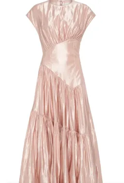 Aje Serendipity Reflection Midi Dress Blush Size 14 for rent on The Volte - image 5