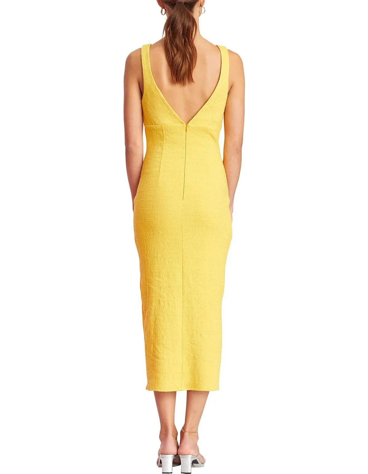 Bec & Bridge Cle'mence Midi Dress Yellow Size 8 - Image 2