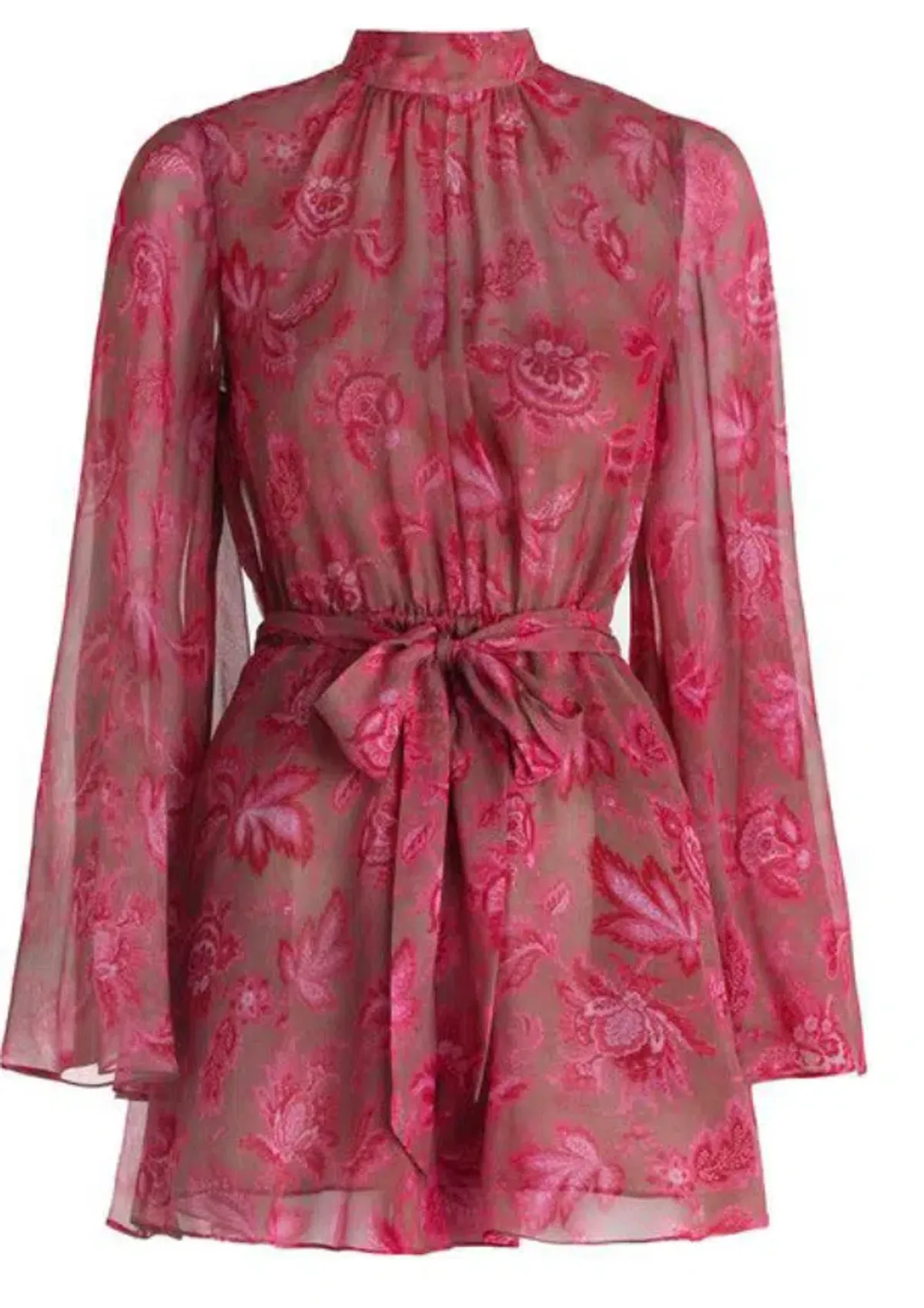 Zimmermann Karmic Flare Sleeve Playsuit Paisley Chintz Size 0 / Au 8 - Image 6