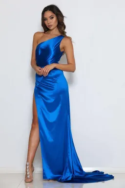 Abyss by Abby Jasmine Gown Blue Size 12 for rent on The Volte - image 1