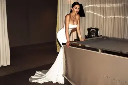 Abyss by Abby Cavalli Gown White Size 12 for rent on The Volte - image 3