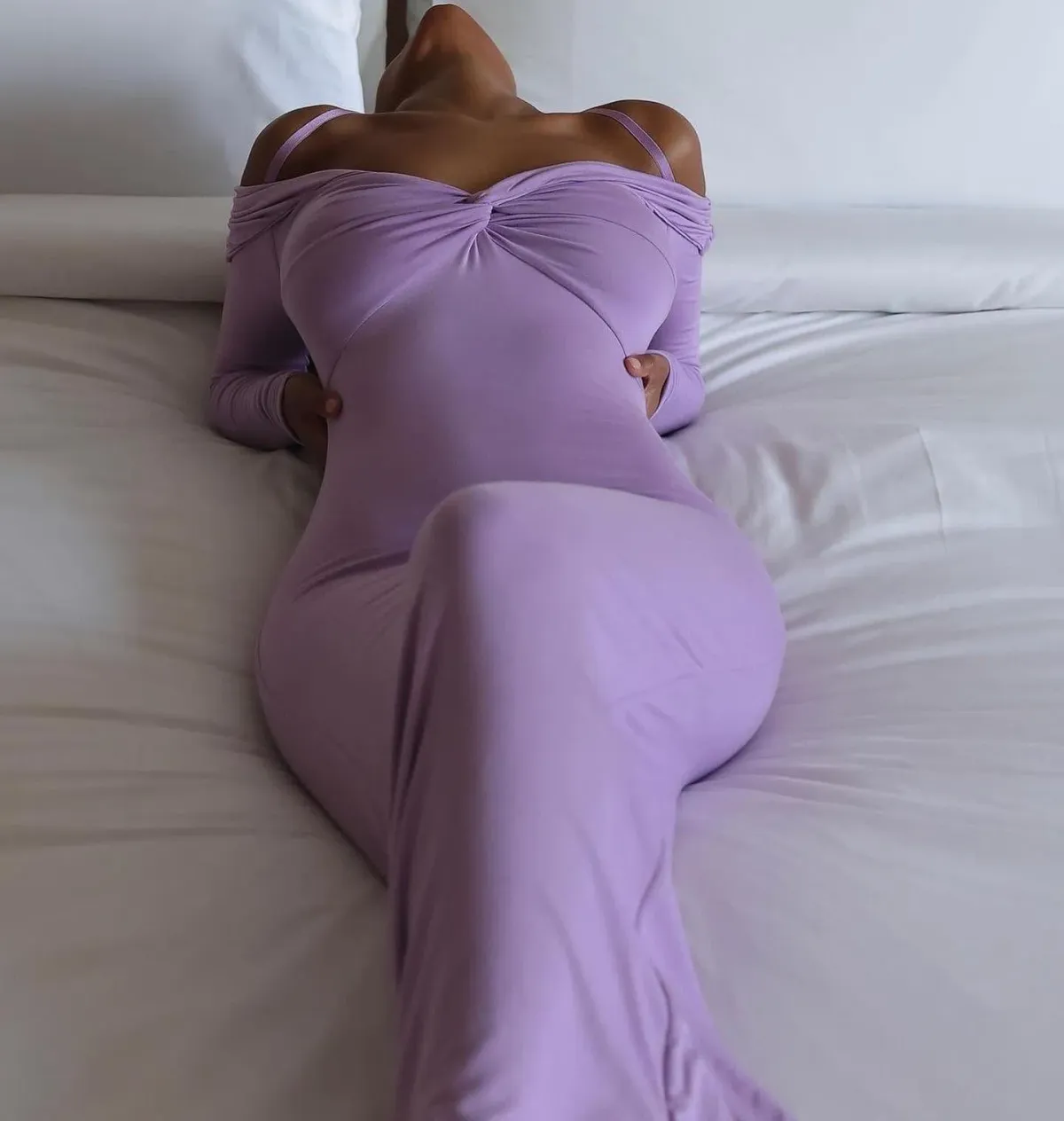 Natalie Rolt Charmaine Dress Lilac Size 8  - Image 2