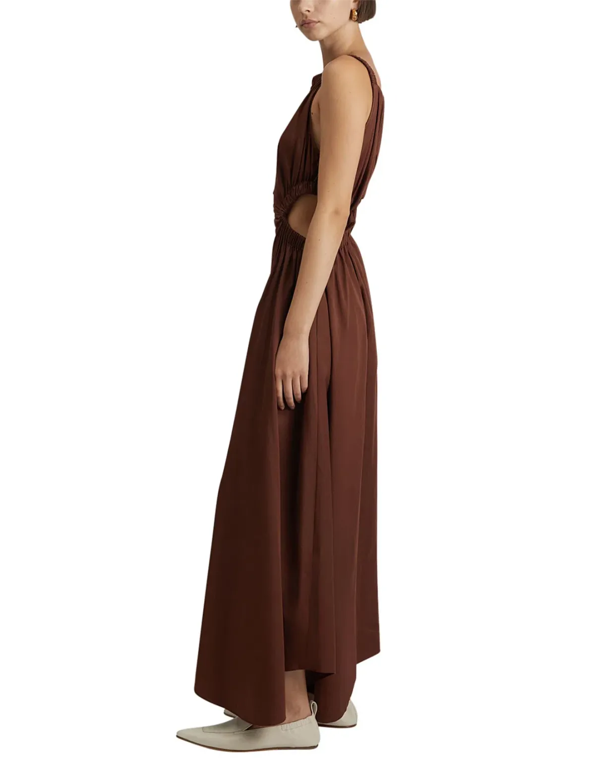 Camilla and Marc Coppola Maxi Dress in Cinnamon Chocolate Brown Size 8 - Image 3
