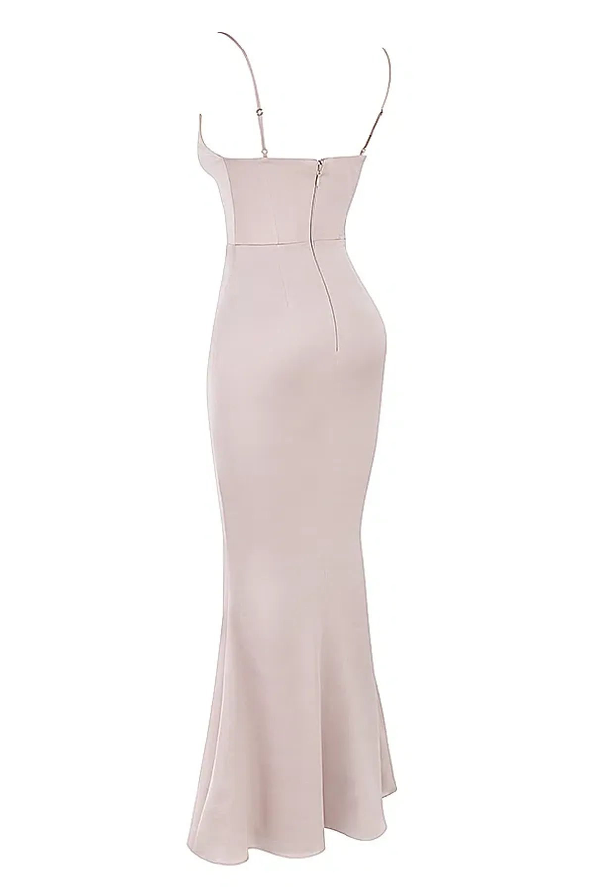 House of CB Olivette Crystal Satin Maxi Dress White Size 10 - Image 6