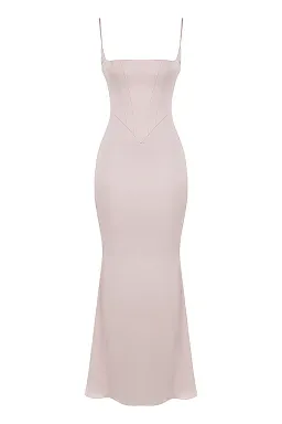 House of CB Olivette Crystal Satin Maxi Dress White Size 10 for rent on The Volte - image 5