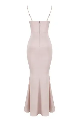 House of CB Olivette Crystal Satin Maxi Dress White Size 10 for rent on The Volte - image 7