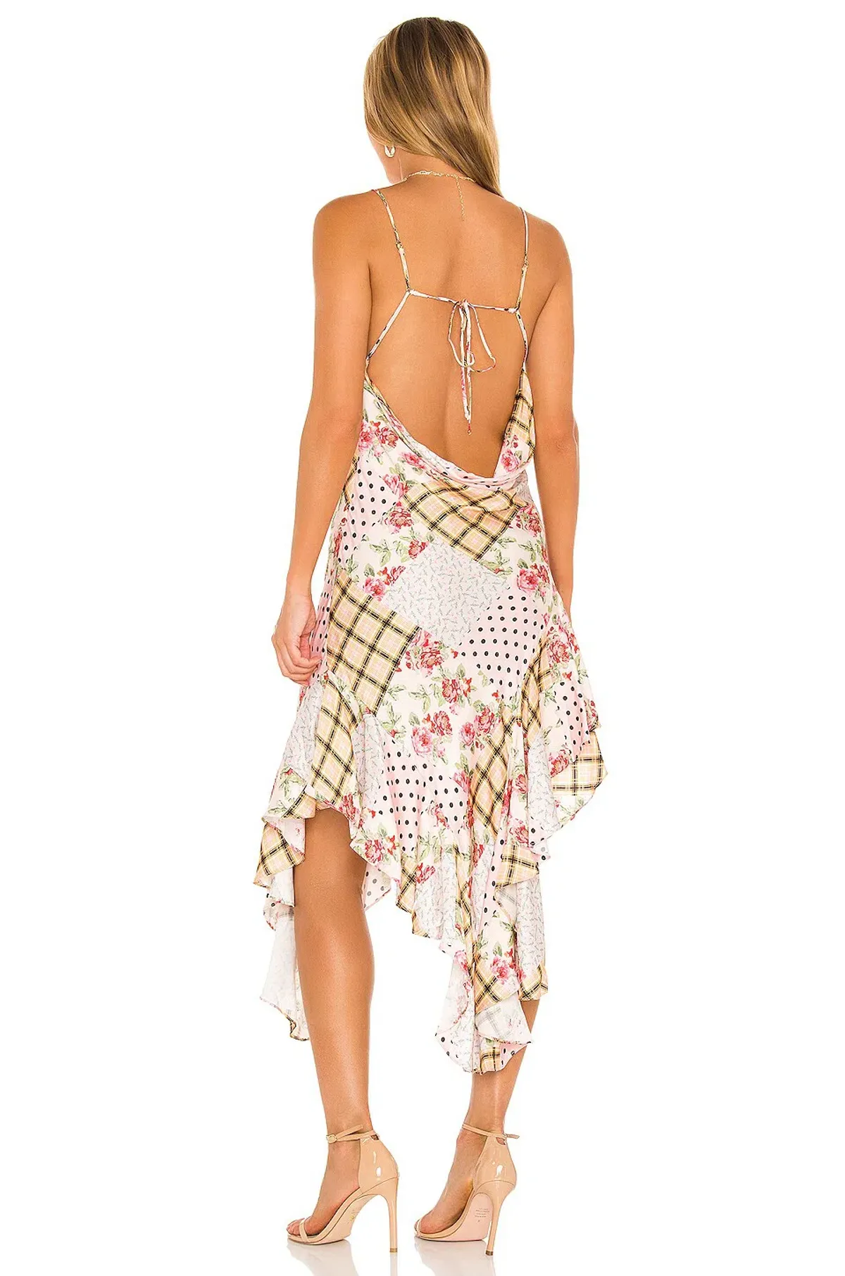 For Love & Lemons Marissa Slip Dress Print Size 8 - Image 3