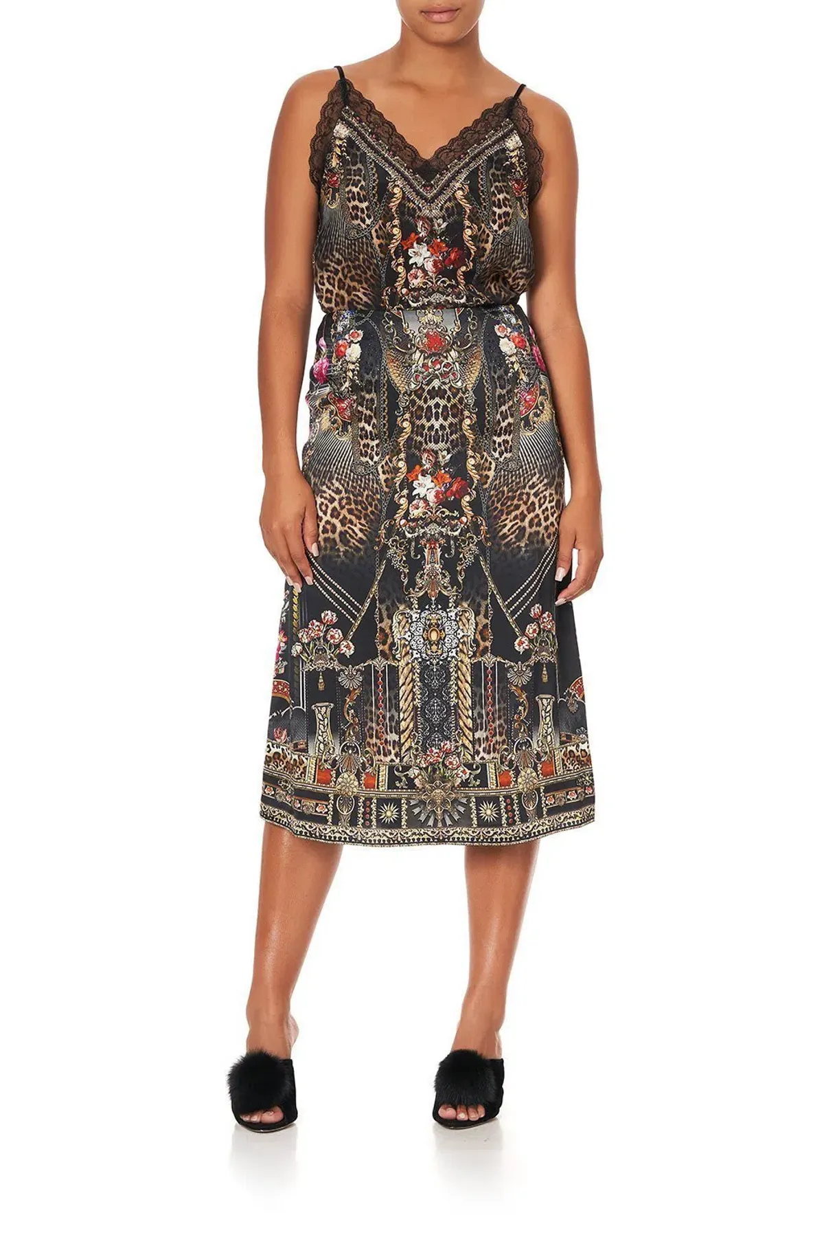 Camilla Slip Midi Skirt Gothic Goddess Size 12 - Image 1