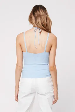 Atoir Rozalia Knitted Cami Top Baby Blue Size Small for rent on The Volte - image 2