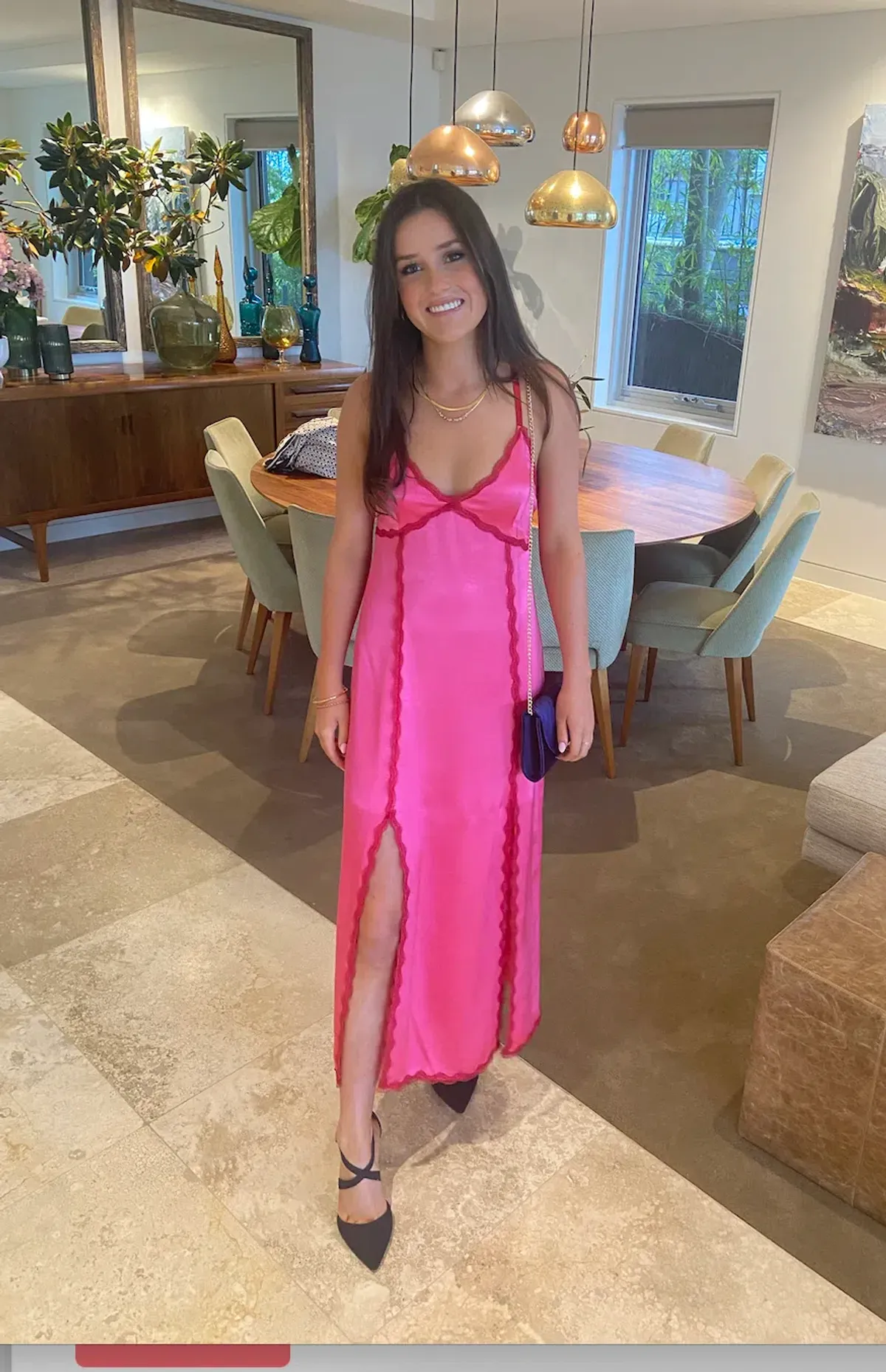 Third Form Last Dance Slip Dress Pink Size 6    - Image 2