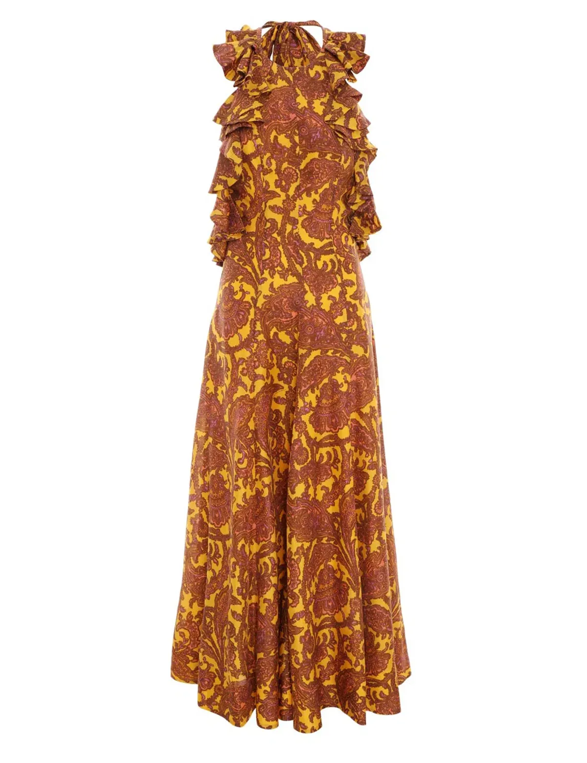 Zimmermann Tiggy Halter Long Dress Print Size 1 / Au 10 - Image 5