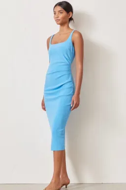 Bec & Bridge Paloma Midi Dress Azure Blue Size 6  for rent on The Volte - image 2