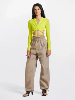 Dion Lee Rope Wrap Top Acid Yellow Size 4 for rent on The Volte - image 1