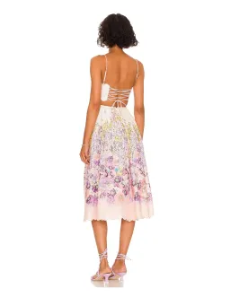 Zimmerman Jude Scallop Midi Dress Print Size 1/Au 10 for rent on The Volte - image 3