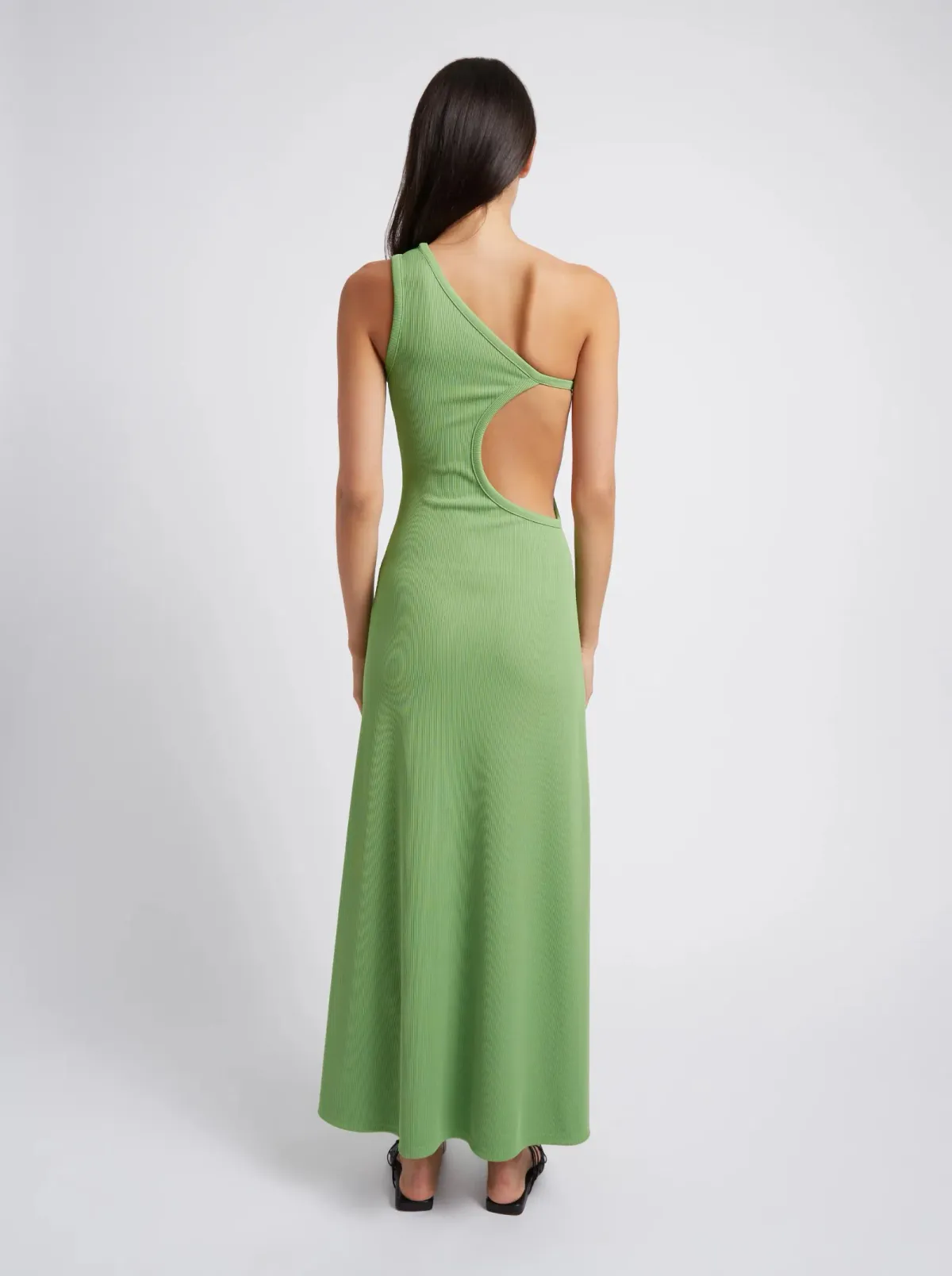 Christopher Esber Outline One Shoulder Fran Dress Green Size 8 - Image 2