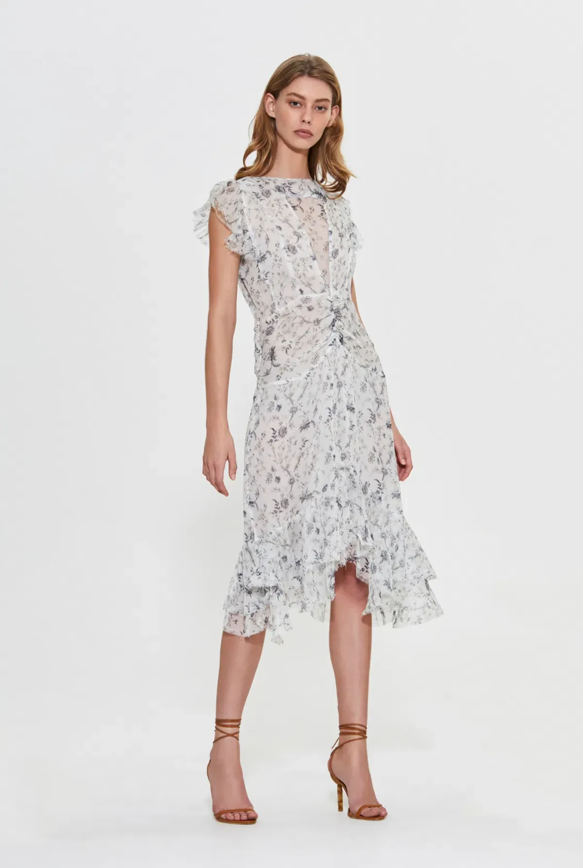 Sir The Label Posey Panelled Gown Floral Size 8 - Image 1