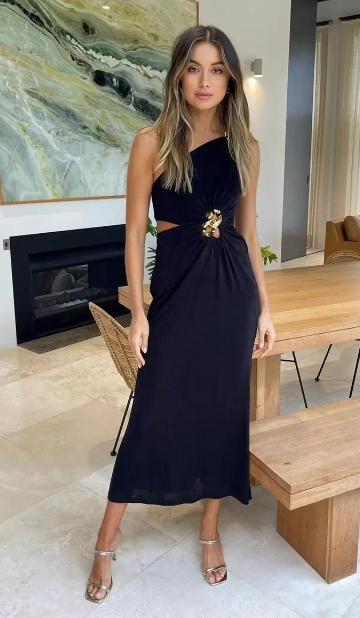 Sheike Hannah Dress Black Size 12 - Image 1