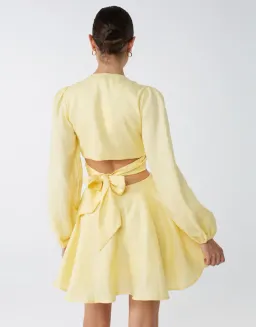 Lover Viva Mini Dress Yellow Size 10 for rent on The Volte - image 3