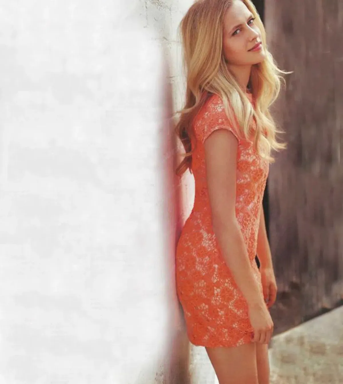 Shakuhachi Neon Nights Lace Mini Dress Orange Size 6 - Image 2