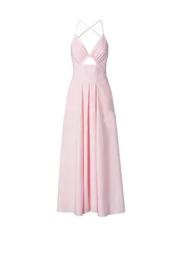 Scanlan Theodore Cotton Strappy Midi Dress Pink Size 6 for rent on The Volte - image 5