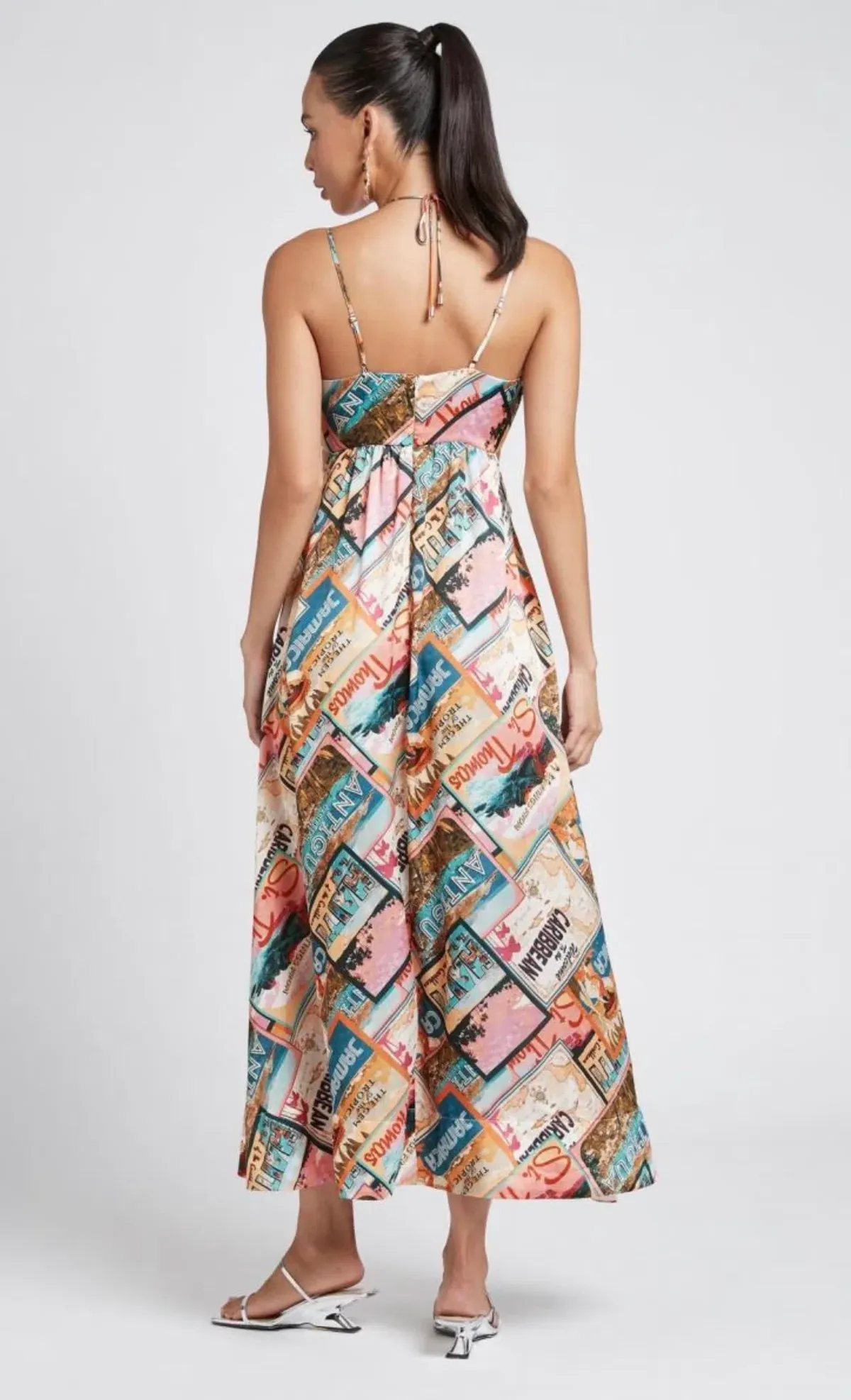 Sheike Caribbean Queen Dress Print Size 10  - Image 3