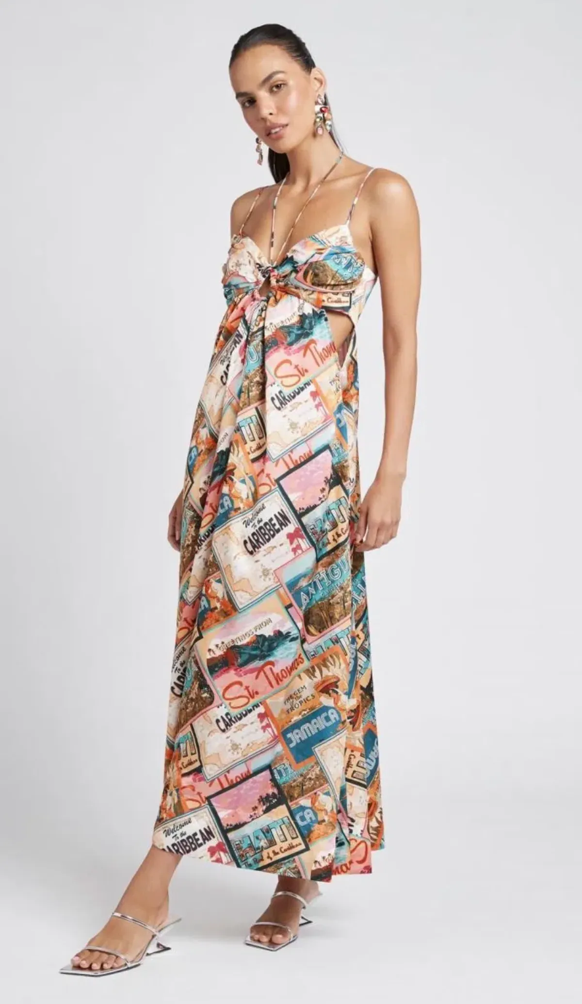 Sheike Caribbean Queen Dress Print Size 10  - Image 1