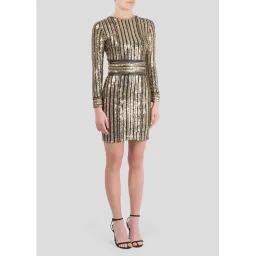 Nadine Merabi Kina Dress Gold Size 8 for rent on The Volte - image 1