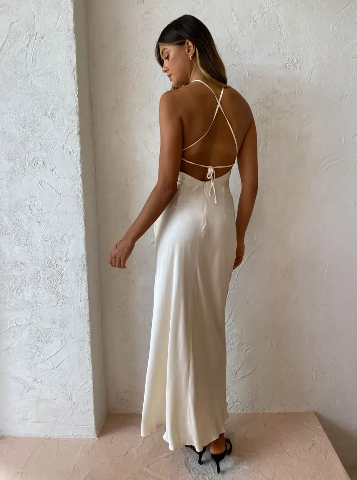 Shona Joy La Lune Bias In Cream Size 6 - Image 3