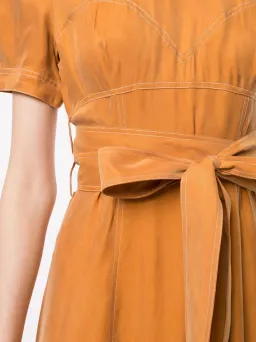 Alice McCall Eyes on You Midi Dress Brown Size 8 for rent on The Volte - image 4