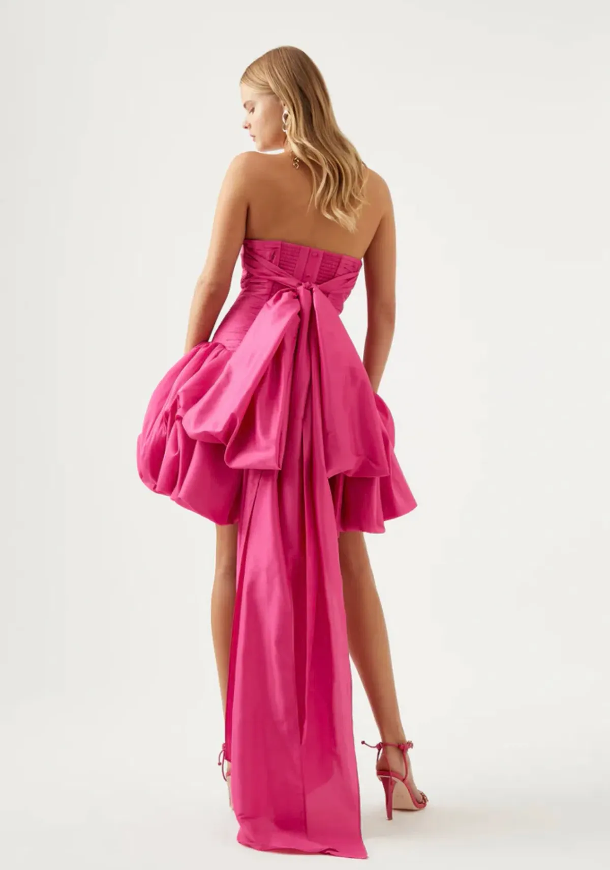 Aje Piacere Bubble Hem Mini Dress Pink Size 8 / S - Image 3