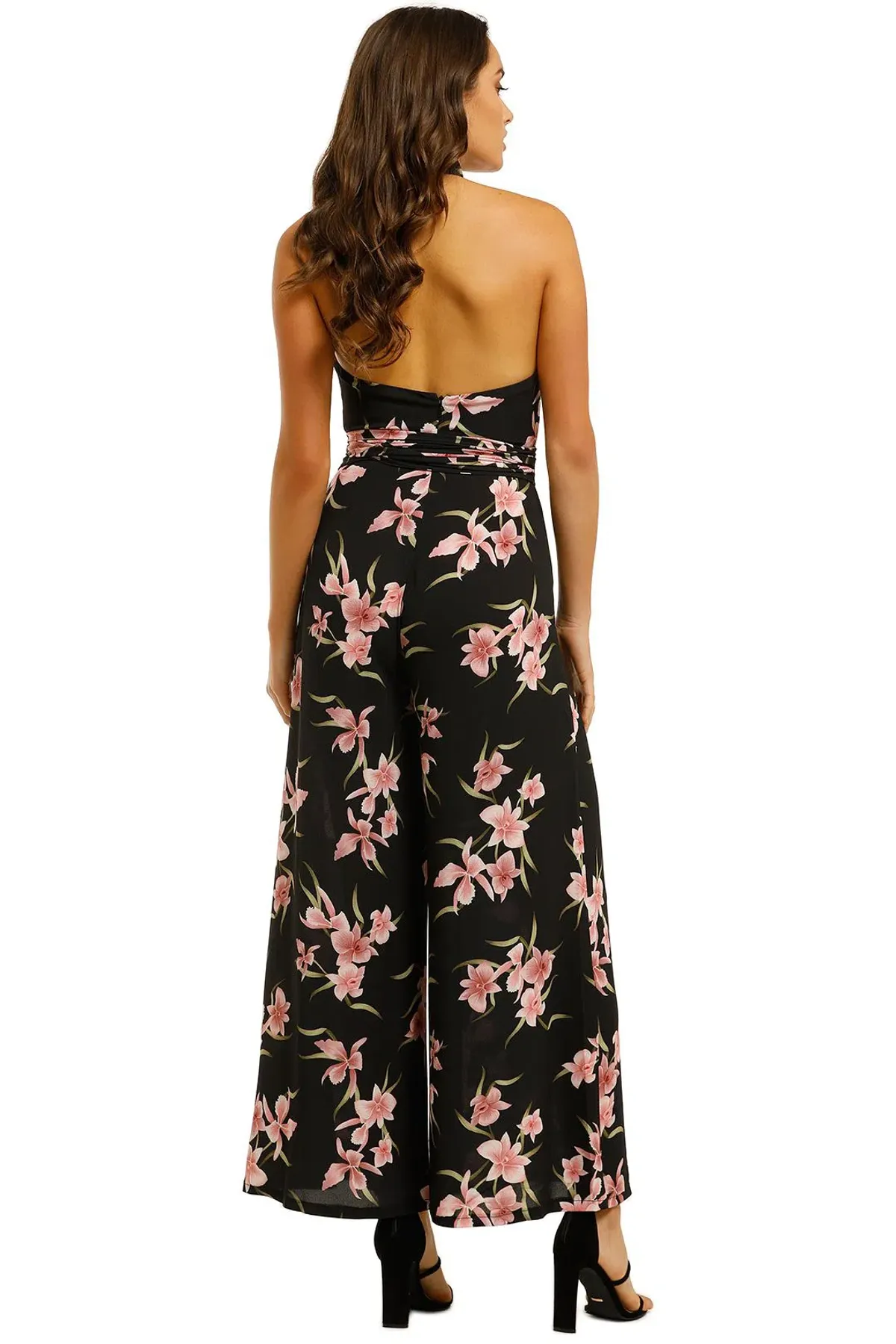 Pasduchas Caprice Pantsuit Black Floral Size 12  - Image 2